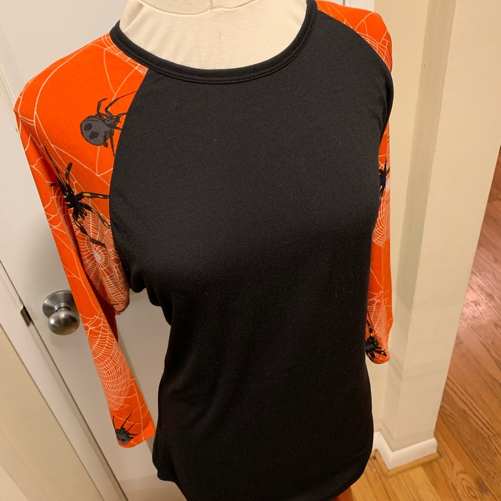 NWT Lu La Roe Randy Spider XL 3/4 sleeve tee